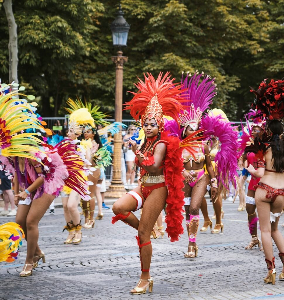 a group of people wearing clothing